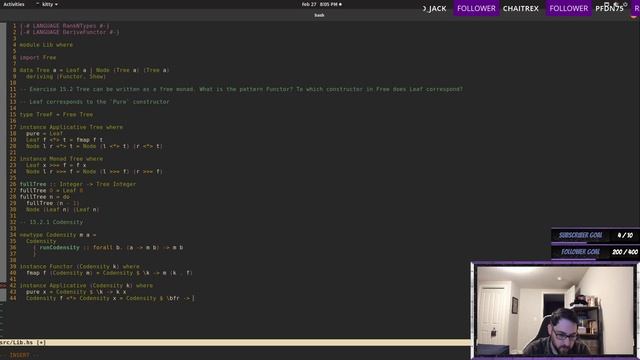 [Haskell] Book of Monads, Finishing (sort-of) the book! смотреть онлайн