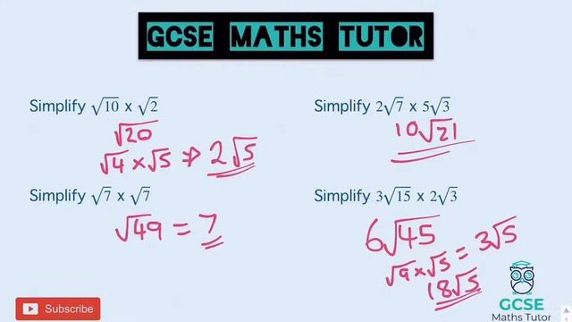Surds (Part 3) Multiplying - 10 Minute Maths Series | GCSE Maths Tutor смотреть онлайн