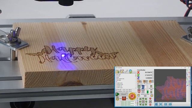Laser engraving in DrufelCNC смотреть онлайн
