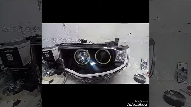 Farol personalizados Pajero Dakar e l200 Triton 2014 by Edu Car смотреть онлайн