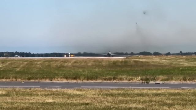 Mass Typhoon Take off for RAF100 flypast practice RAF Coninsgby 29/06/18. смотреть онлайн