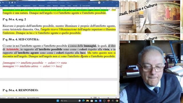 137) SUMMA THEOLOGIAE, I, q 54, a 3, 4 e 5. ANGELI E INTELLETTO смотреть онлайн
