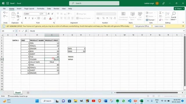 How to find Maximum and Minimum ,Minif and Maxif ,Maxa Mina values in excel || #exceltutorial смотреть онлайн