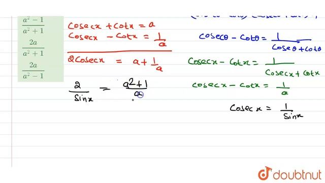 यदि cosec x + cot x = a हो, तो cos x होगा- | 12 | प्रैक्टिस सेट - 4 | MATHS | AGRAWAL EXAM CART ... смотреть онлайн