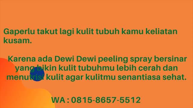WA 081586575512 Grosir Peeling Spray Radikal Bebas Pada Wajah Terpercaya смотреть онлайн
