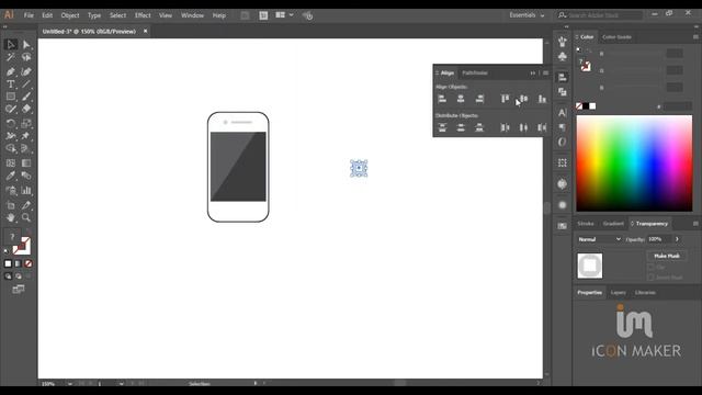 How To Design Smartphone Messeing Icon in Adobe Illustrator | Design secret vector icon смотреть онлайн