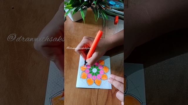 Learn Colorful mini Mandala Art | Subscribe to my channel for more wonderful art videos 🎨 смотреть онлайн