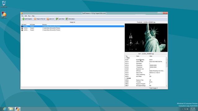 Remove Image/JPG/Picture/JPEG/Photo Metadata on Windows 8 Beta смотреть онлайн