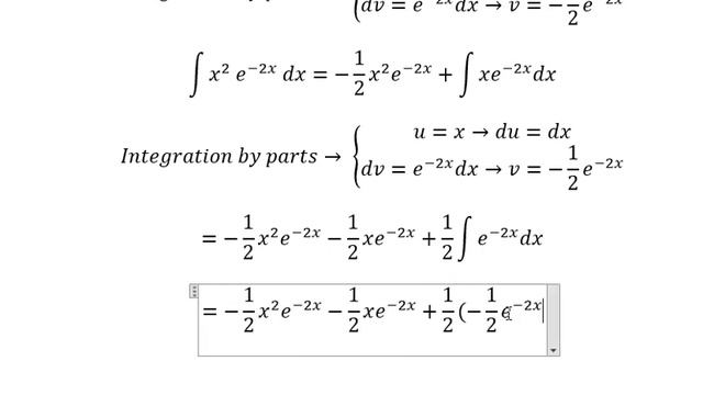 Calculus Help: Integral: ∫ x^2 e^(-2x) dx and ∫ (x^2-3x+2) e^(2x) dx - Integration by parts смотреть онлайн