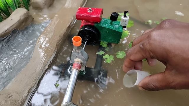 mini diesel engine water pump science project | water pump | Diy tractor смотреть онлайн