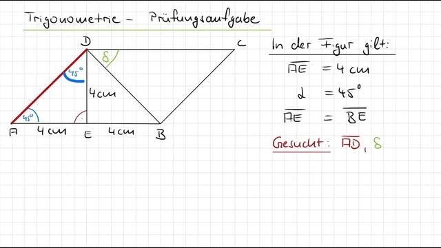 Trigonometrie ⎜ Prüfungsaufgabe ⎜ Sinus, Kosinus, Tangens ⎜ Realschule, Werkrealschule смотреть онлайн