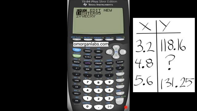 GCT011 TI-84 Interpolate Linear Regression смотреть онлайн