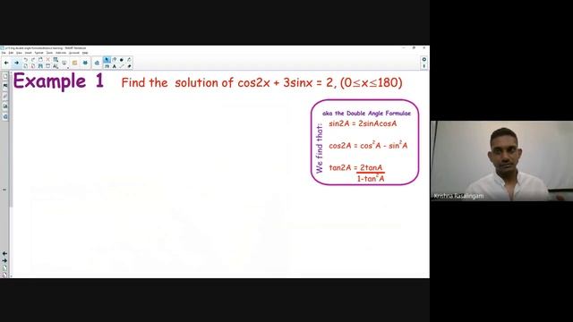 THE DOUBLE ANGLE FORMULAE FOR SINE AND COSINE смотреть онлайн