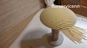 Подробная сборка технического каркаса (подбукетницы) для зефирных цветов и съедобных букетов