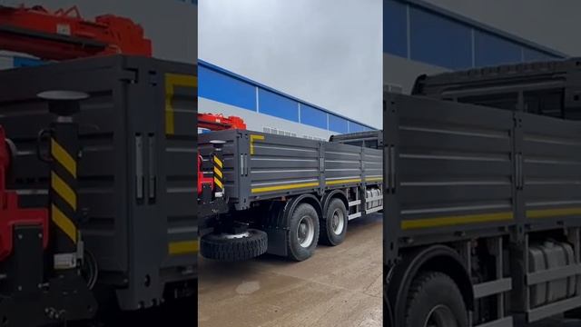 Бортовой на шасси FAW 420 л.с. с КМУ на заднем свесе смотреть онлайн