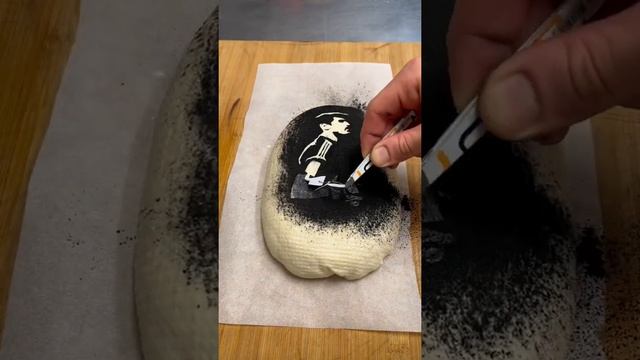 Рисунок на Хлебе. Касильяс. Рецепт в описании ⬇️ #shorts смотреть онлайн
