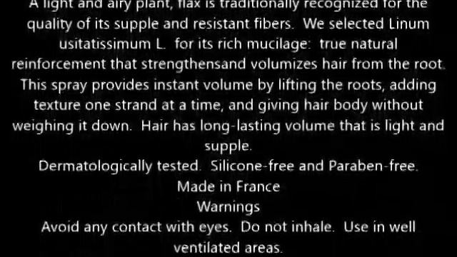 Klorane Leave In Spray with Flax Fiber, Volume 4 22 fl oz смотреть онлайн