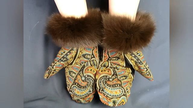 Варежки с мехом песца смотреть онлайн