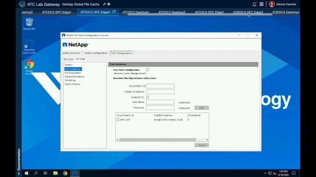 NetApp Global File Cache Demo - Architecture смотреть онлайн