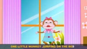 Five Little Monkeys Jumping On The Bed with Lyrics - Kids Songs Nursery Rhymes by EFlashApps