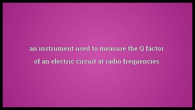Q meter Meaning смотреть онлайн