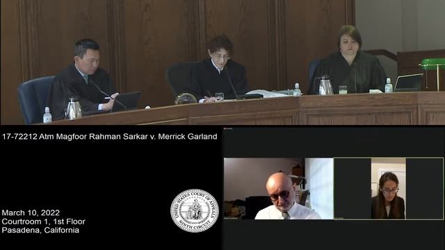 17-72212 Atm Magfoor Rahman Sarkar v. Merrick Garland смотреть онлайн