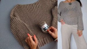 🔥  ВЯЖЕМ СТИЛЬНЫЙ ДЖЕМПЕР ИЗ ХЛОПКА 100 % и ТОП ЛЕТНИЙ