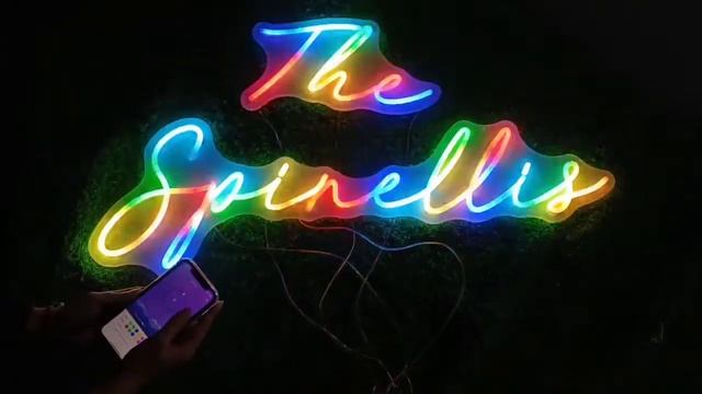 Custom Led rgb Neon Light Sign For Bedroom Wedding Game Room Decor смотреть онлайн