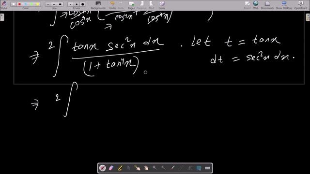 Evaluate : ∫sin2x/(sin⁴x + cos⁴x)dx смотреть онлайн