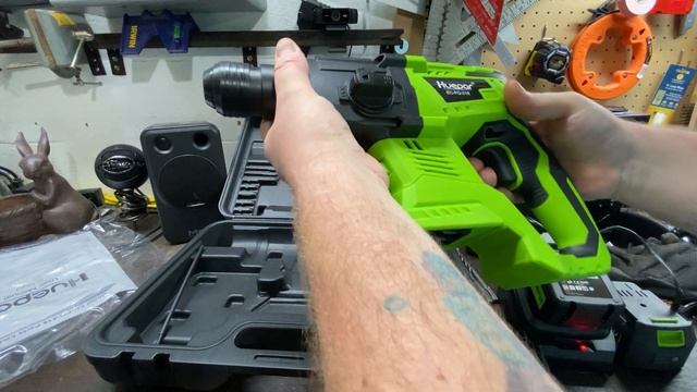 Huepar 20v brushless rotary hammer drill смотреть онлайн