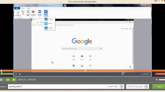 iSpring Free Cam - Free Screen Recording & Video Editing Software смотреть онлайн