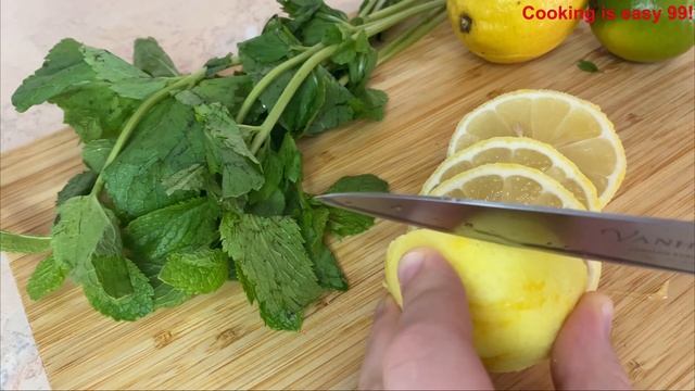 Домашний освежающий лимонад из лимонов и лайма. Цитрусовый лимонад. 🥤 🍋🍊
