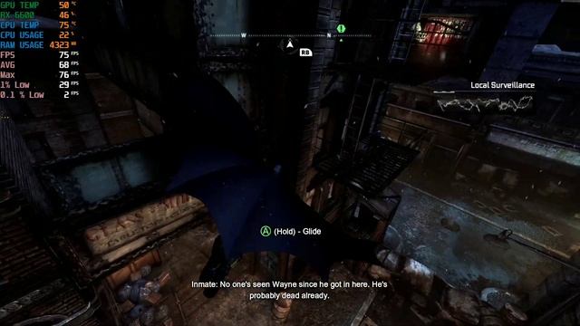 Batman Arkham City | Ryzen 5 3600 + RX 6600 8gb Benchmark | 1080p Max Settings смотреть онлайн
