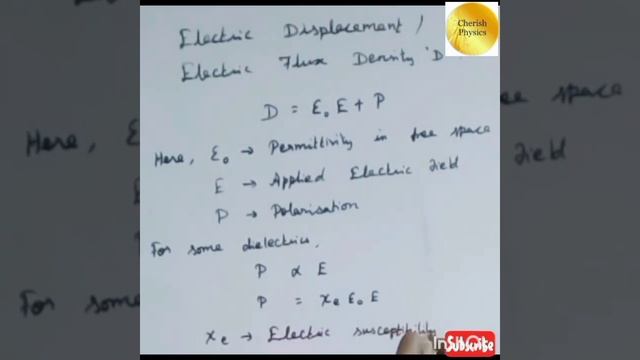Electric Displacement/ Electric Flux Density ' D' #physics #physicsonline Maxwell's Equation смотреть онлайн
