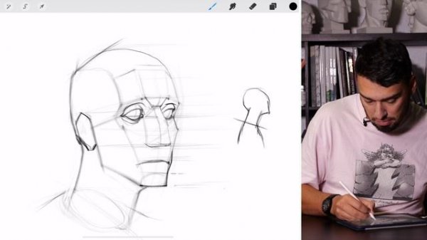 Как ПРАВИЛЬНО рисовать человеческую голову / Skills Up School