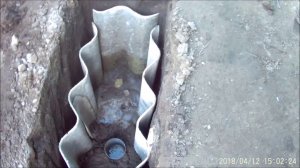 Сливная яма горизонтальная  , при близкой грунтовой воде .