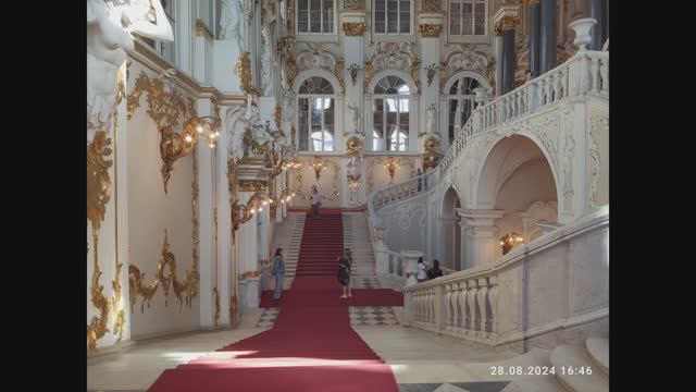 ЭРМИТАЖ. Иорданская лестница — парадная лестница в северо-восточной части Зимнего дворца. смотреть онлайн