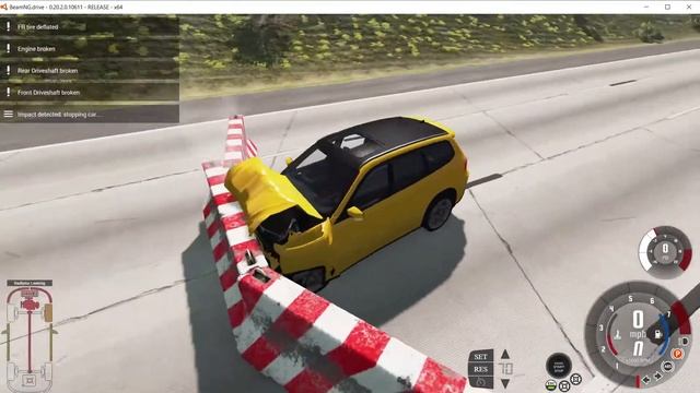 ETK 1300 Crash test(30,70,100mph) | BeamNG.drive crashes and fun смотреть онлайн