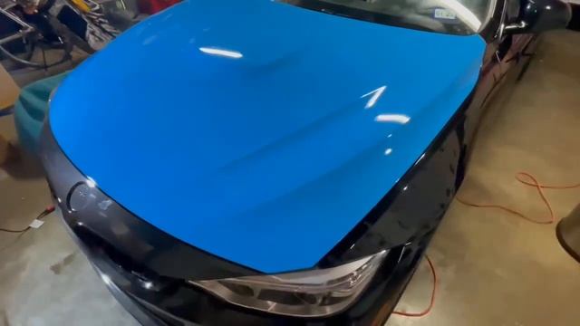 Wrapping BMW Color Blue Time Lapse смотреть онлайн