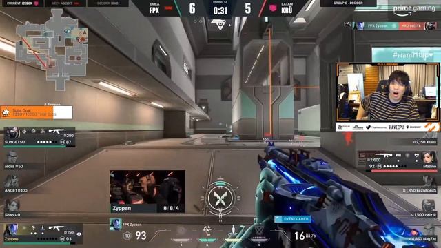 SuperBuss นั่งเชียร์แข่ง FunPlus Phoenix vs KRÜ Esports (map1)🔥SUYGETSU ยิงทะลุ wall viper 😮 смотреть онлайн