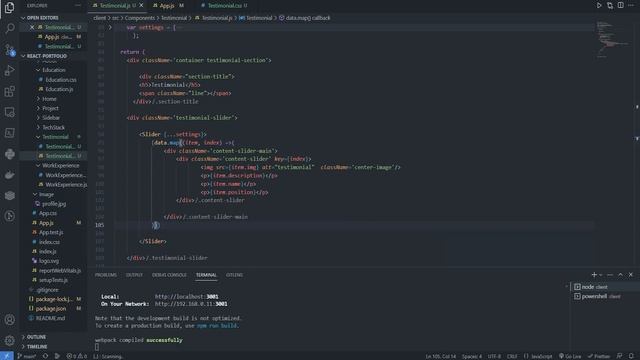 React webportfolio Компонент Testimonial #17 смотреть онлайн