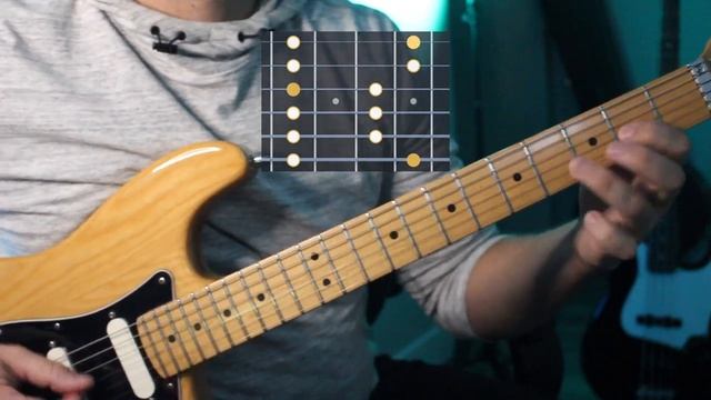Solo over the whole fretboard - Solo Guitar Lesson смотреть онлайн