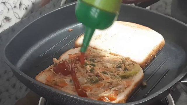 Easy Sandwich|chicken Sandwich|vegetables Sandwich|instant Breakfast Recipes By Cook With Busy Mom