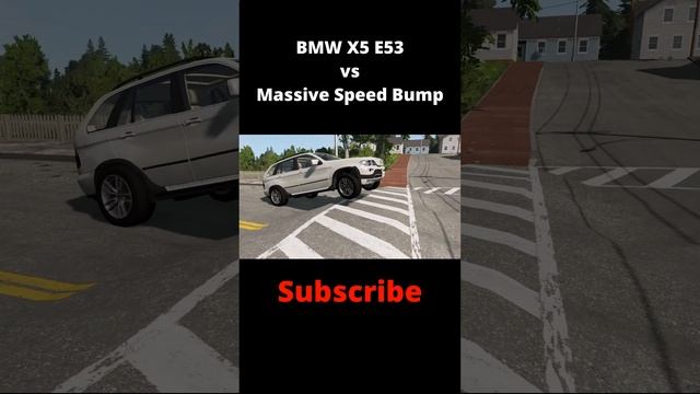 BMW X5 E53 vs Massive Speed Bump – BeamNG Drive s3 Bumps, Car, Cars, Crash, Crashes, Test, Accident смотреть онлайн