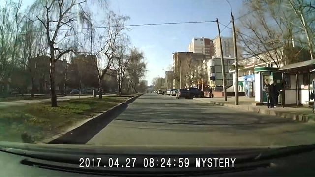 Видеорегистратор Mystery MDR-807HD - дневная съёмка смотреть онлайн