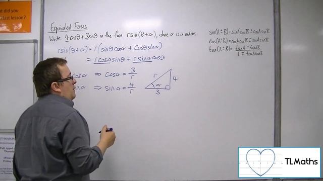 A-Level Maths: E6-10 Equivalent Forms: Writing 4cosθ + 3sinθ in the form rsin(θ+ɑ) смотреть онлайн
