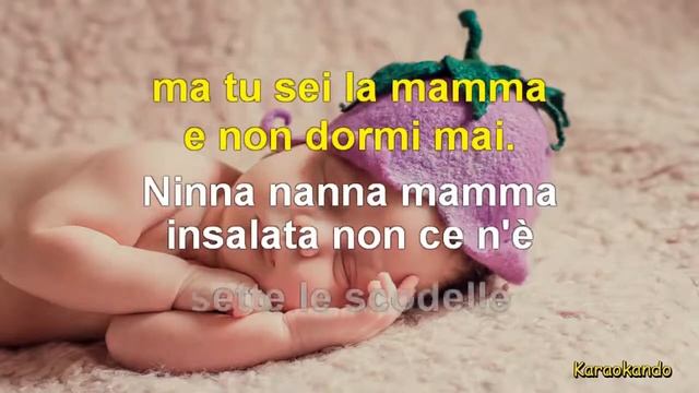 Karaoke - NINNA NANNA del chicco di caffè con testo смотреть онлайн