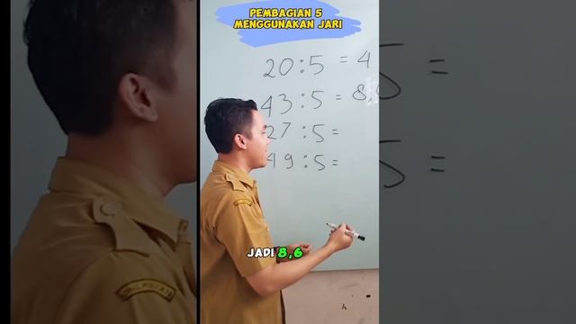 pembagian 5 mudah menggunakan jari #trisnomathnian смотреть онлайн