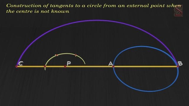 Tangents and secants of a circle (Construction of Tangent to a Circle-04) смотреть онлайн