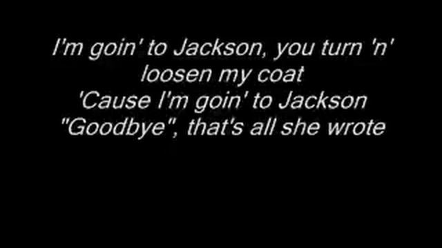 Johnny Cash and June Carter - Jackson with lyrics смотреть онлайн
